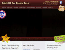 Tablet Screenshot of majesticrugcleaningnewyork.com